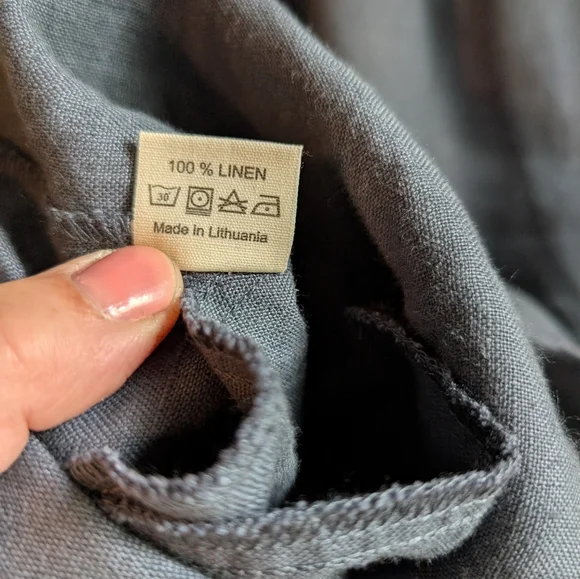 notPERFECTLINEN Marsielle Skirt, XL, Dark Grey-blue - Picture 5 of 5